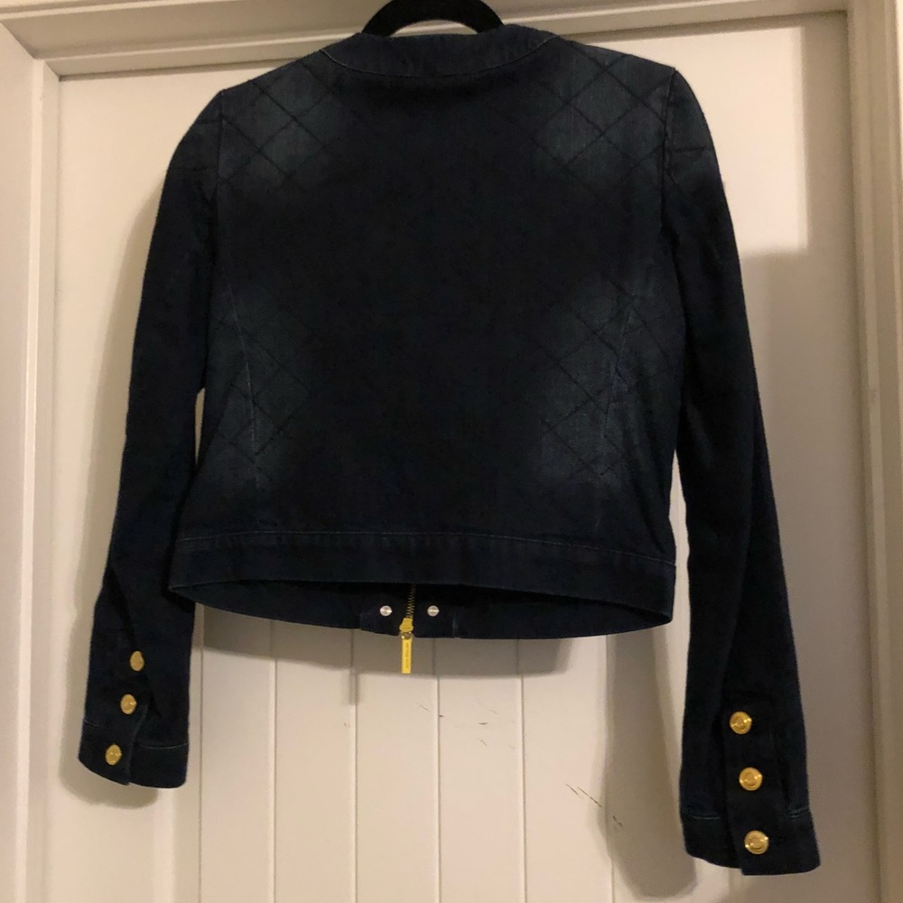 (NWOT) Michael Kors Dark Wash Jean Jacket w/GH - Picture 5 of 7